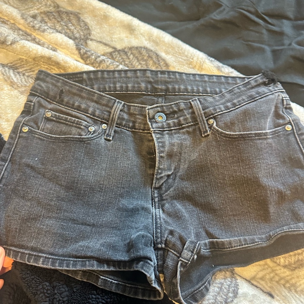 Levi's Black Jean Shorts Classic Denim Style